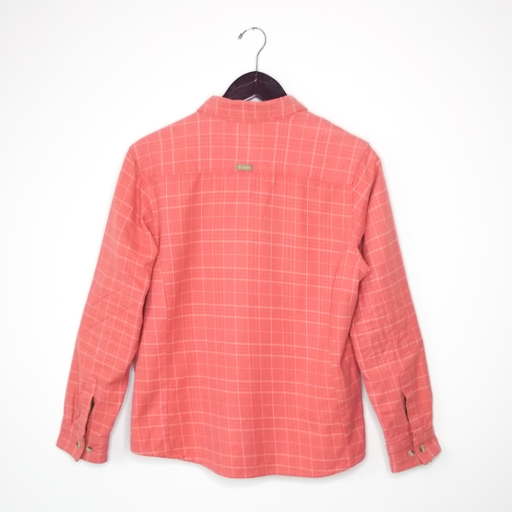 Columbia Plaid Button Down Shacket, Medium - image 2